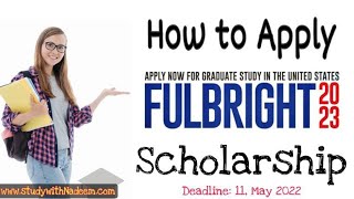 Study Abroad|| How to apply fullbright scholarship  pakistan 2023|| Master phd study in USA|| USEF