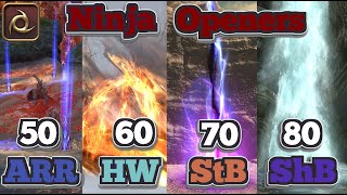 [FFXIV] Ninja Openers for Old Content 50-80