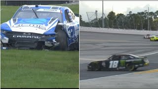 NASCAR xfinity series Daytona Road course, Multiple wrecks