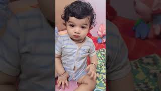 7months old baby doing hello ☺️😘🧿🧿🧿#shorts #shortsviral #cutebaby