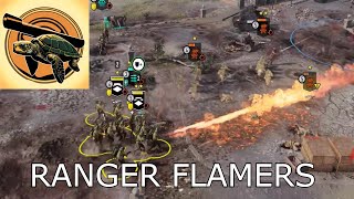 RANGER FLAMERS Company of Heroes 3 USF 3V3 gameplay