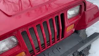 Unicorn Jeep. non rusted 27 year old Jeep YJ . New restoration project