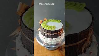 tutorial menghias kue ulang tahun buah #shorts #cake #birthdaycake