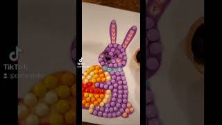 diamond paint this cute Easter bunny with me! #diamondpainting #satisfying #fun #cute #easter #bunny