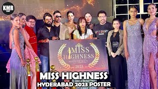 MISS HIGHNESS Hyderabad 2023 Poster | Miss Highness Event | Latest Fashion | KMR CORP