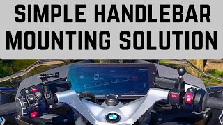 BMW R 1250 RT  -  Looking for a mounting point on the handlebar?