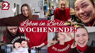 WOCHENENDE IN BERLIN | Veganes Essen, Tanz-Impro + Kerzen gießen! | Daily Vlog #2