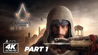 ASSASSIN'S CREED MIRAGE PS5 Walkthrough Gameplay Part 1 - INTRO - FULL GAME