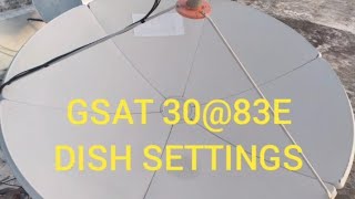 GSAT 30@83E 6 FEET DISH SETTING ❤️❤️