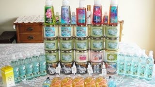 Bath and Body Works Haul Review- MEGA HAUL: TEST SCENT INFO+SAS INFO+2 FOR $22 SALE+MORE 5-7-13