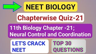 NEET Biology Chapterwise Quiz-21||11th Biology Ch-21||Study with FARRU