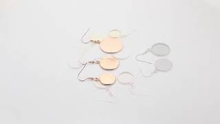 Stainless Steel Earrings Hook Cabochon Blank Base Glass Resin Jewelry