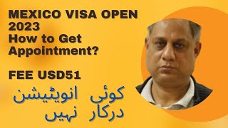 Mexico Visa Open For Pakistani | How to Get Appointment? | No Invitation Needed