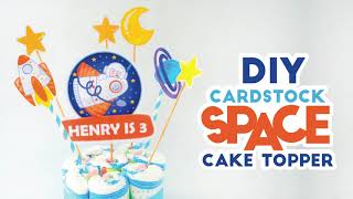 DIY How to make a Space Rocket Cake Decoration