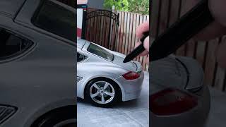 Unboxed Porsche Cayman S | ( Realistic Diecast Model Car ) Maisto 1/18 scale #shorts