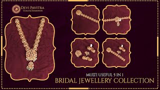 Nakshi 5 in 1 Bridal Jewellery Collection II Haram| Hip belt | jada || Devi Pavitra Gold & Diamonds