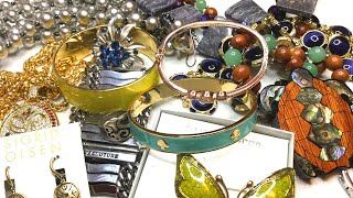 SHOP GOODWILL BRAND NAME MIX Jewelry Unboxing Unbagging - Resale Poshmark Youtube - JUICY+ SWARVOSKI