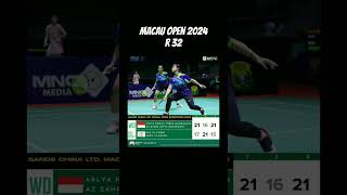 Hasil Badminton INDONESIA di R32 #macauopen2024 24 September 2024 #badmintonlovers #bulutangkis #bwf