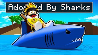 ADOPTED By SHARK Family in Roblox! (Brookhaven RP)