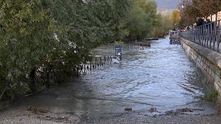 Crue de l'Isère à Grenoble