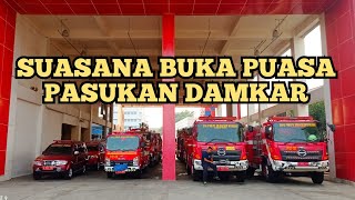 BEGINI SUASANA BUKA PUASA PASUKAN DAMKAR