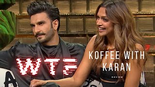 DEEPIKA PADUKONE AND RANVEER SINGH DRAMA | Koffee with Karan #roast