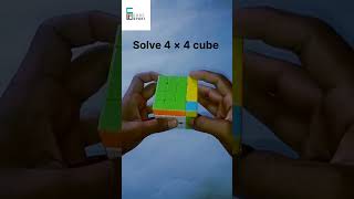 How to solve 4 × 4 cube || Solve 4 × 4 cube || Solve cube  #short #rubikscube