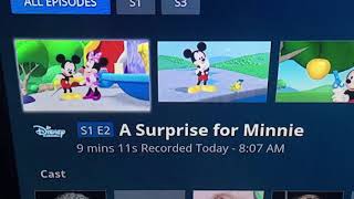 A Surprise for Minnie Episode on my Altice One DVR