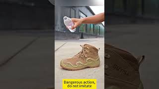 Safety shoe quality testing3010#steeltoeshoes #sneakers #safetyfootwear