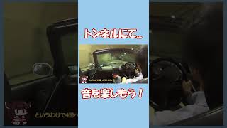 トンネルにてビートのエンジン音を感じる動画 #ホンダビート #mt車