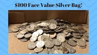 $100 Face Value Silver Bag Filled!