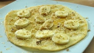 Yogurt Pita Snack with Banana & Honey