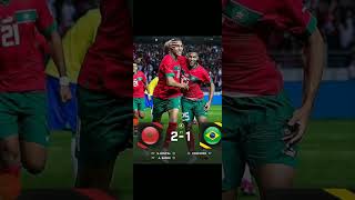 انتصار المنتخب المغربي 🇲🇦 على البرازيل 🇧🇷 2/1 ليثبتو انا ماحدث في كأس العالم ليس صدفة🇲🇦🔥🔥