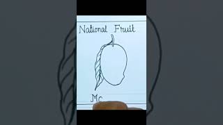 Mango drawing/National fruit mango drawing