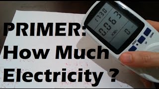 Series Primer:  How Much Electricity Power Does Stuff Use?