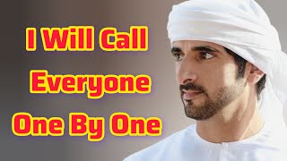 I Will Call Everyone One By One | Sheikh Hamdan | Fazza Poems | Hamdan Fazza