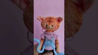 Усы и монстрик для котёнка • Делаю Тедди Кота (4)| How I make Teddy bear #art #wip #teddybear