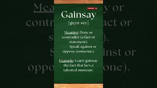 Pronounce GAINSAY the right way #shorts #shortsvideo #pronunciation #english #Gainsay #viral