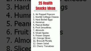 25 Healthy Snacks Idea For Weight Loss At Home #shorts #weightlossfoods #weightlosssnacks