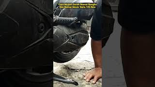 cara mudah ‼️gesek nomor rangka nomor mesin motor Vario 125 new#shortsvideo