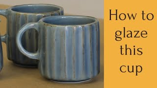 How to glaze this cup #ceramic #pottery #homestudio