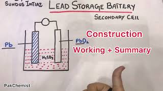 Secondary Cell (Lead Storage Battery) | Car/UPS Battery|  Chemistry Chapter 8