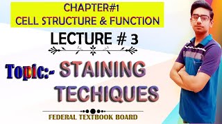 STAINING TECHNIQUES | Lecture#3 | Chapter#1 (Cell Structure & Functions) | XI Biology | Federal TB