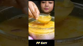 পান্তা ভাতের জল খাওয়ার নতুন কায়দা 😄😄 #shorts #ppeats #pantabhat #mukbang