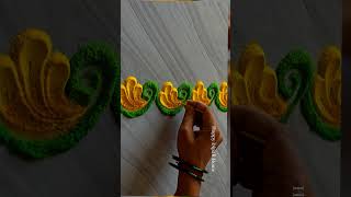 Diwali rangoli designs | tulsi vivah rangoli border rangoli #Diwali #rangoli #rangolidesigns