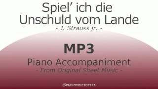 Spiel' ich die Unschuld vom Lande Piano Accompaniment