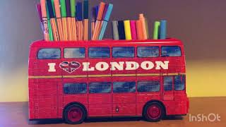 IL MIO PORTAPENNE DI PUZZLE \\LONDON BUS 3D