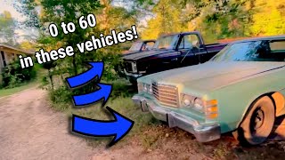 0 to 60 in ALL the old vehicles!