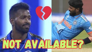 Hardik Pandya may stay out of IPL 2024 | Mumbai Indians💔