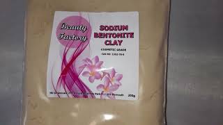 SODIUM BENTONITE CLAY - Natural Cosmetic Clay Hair Face Mask